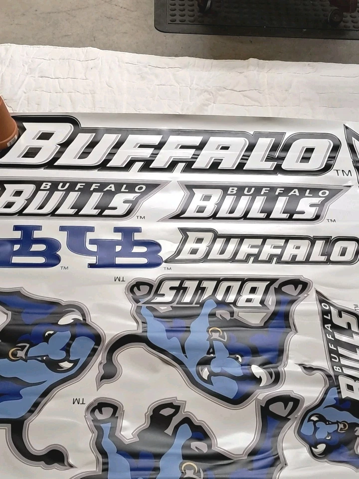 SKINIT Huge 49” Wide College Team Buffalo Bulls Tailgate Skins Decal Sheet NOS - Image 2 of 4