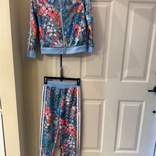 Adidas Floral Psychedelic Sunshine Track Jacket & Pants Set - 10/12 ( M )
