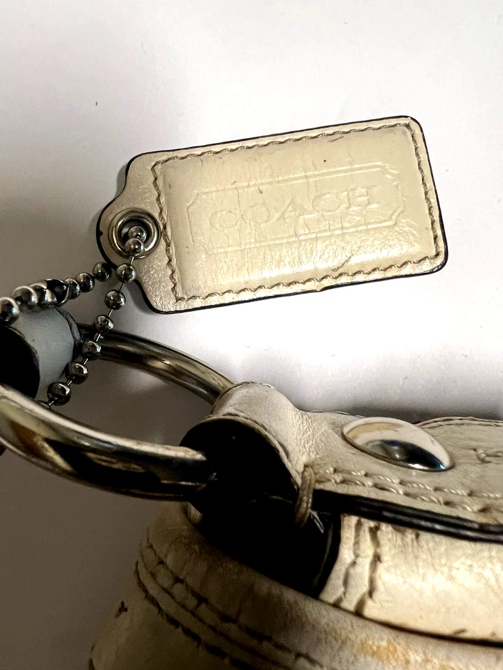 Coach подпись коричневый холст кожаный молнии застежки Hobo наплечная сумка - Изображение 4 из 4