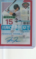 Fenwick Trimble Signed Prospect Game ticket 2024  Panini SER#153/199 #105