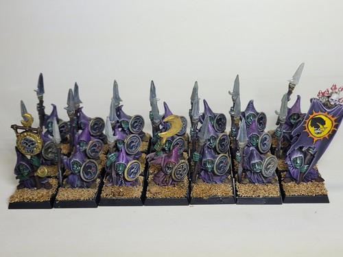 Games Workshop Warhammer Battle for Skull Pass Night Goblins Spearmen ×21