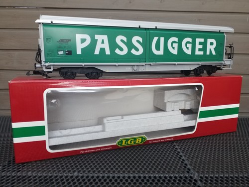 LGB 44570 RhB Schiebewandwagen  "Rhäzünser / Passugger" - mit OVP | Condition: Gebraucht