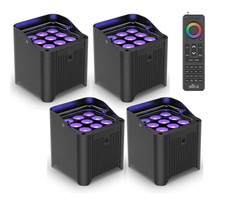 CHAUVET DJ Bundle 4x Freedom Par H9s IP  RFC-XL Remote