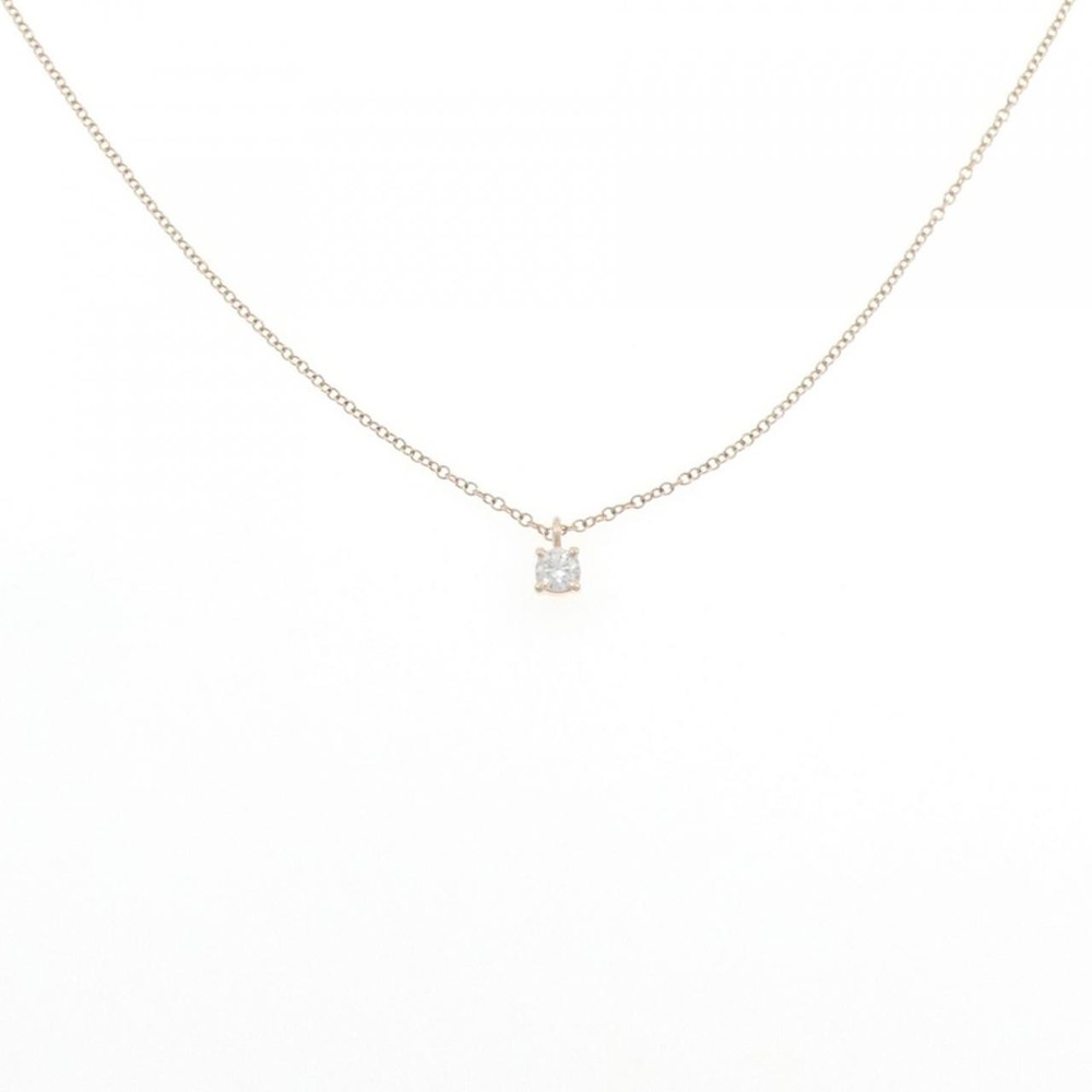 Authentic Tiffany & Co Sterling Silver Solitaire Necklace Model 270-003-973-2382