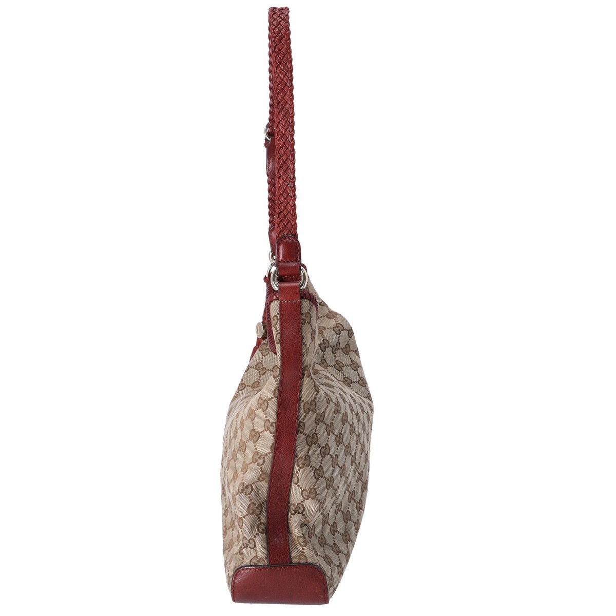 置物 GG GUCCI GG Shoulder Bag 257026 Beige Dark Brown Jacquard