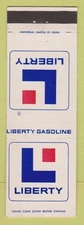 Matchbook Cover - Liberty oil gas