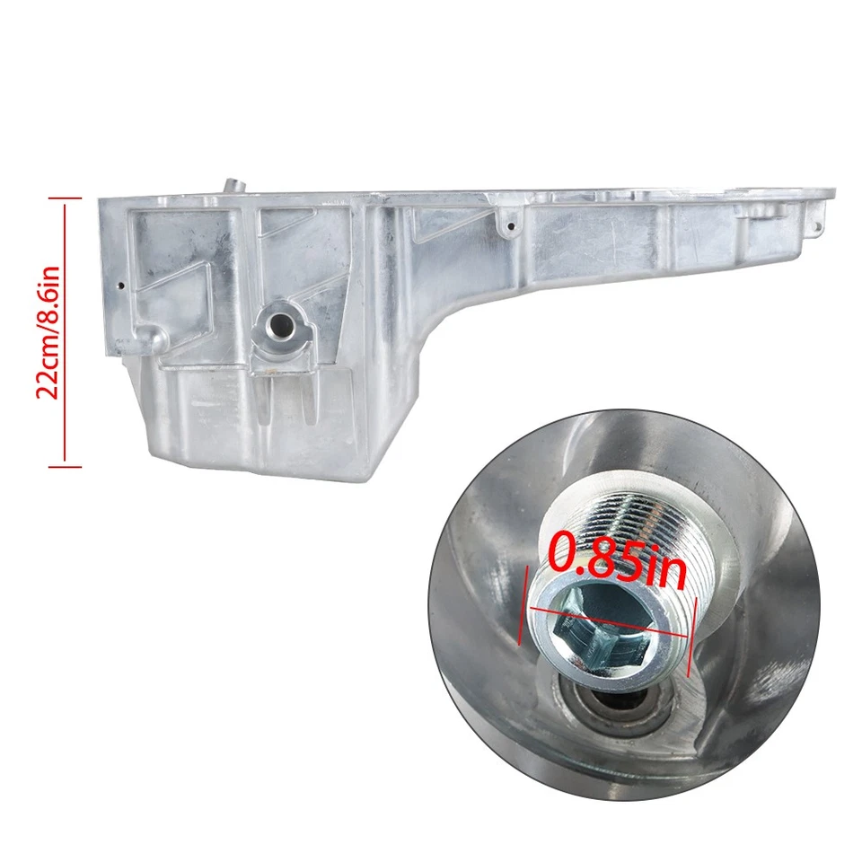 Cacerola de aceite del motor para camioneta Cadillac Chevy GMC Hummer 1999-07 4,8 L 5,3 L 6,0 L Foto 3 de 4