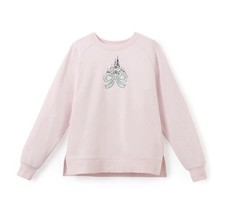 NWT Disneyland Resort Pink Castle Bow Sweatshirt Pullover LARGE