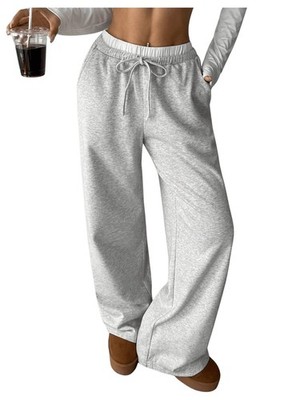Girl's Drawstring Waist Track Pants Colorblock Straight Leg Athletic Sweatpan...