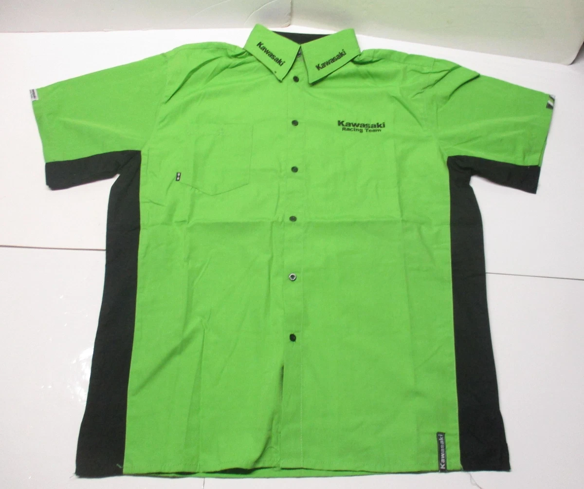 Kawasaki Short Sleeve Button-Up Casual Button-Down Shirts for Men