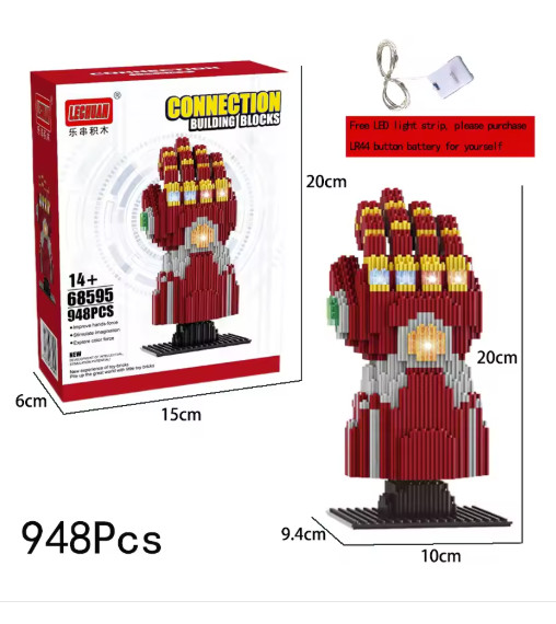Marvel Spider-Man Venom Iron Man Building Blocks Cartoon Toy