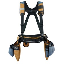Carpenter Tool Belt with Suspenders Framer Suspension Tool Rig for Constructi...