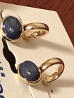 lucky brand gold plated set stone stud hoop earring new with tags — photo 1