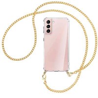 Handykette FüR Samsung Galaxy S21 Plus 5G Goldfarbene Kette (G) HüLle Mit Kordel