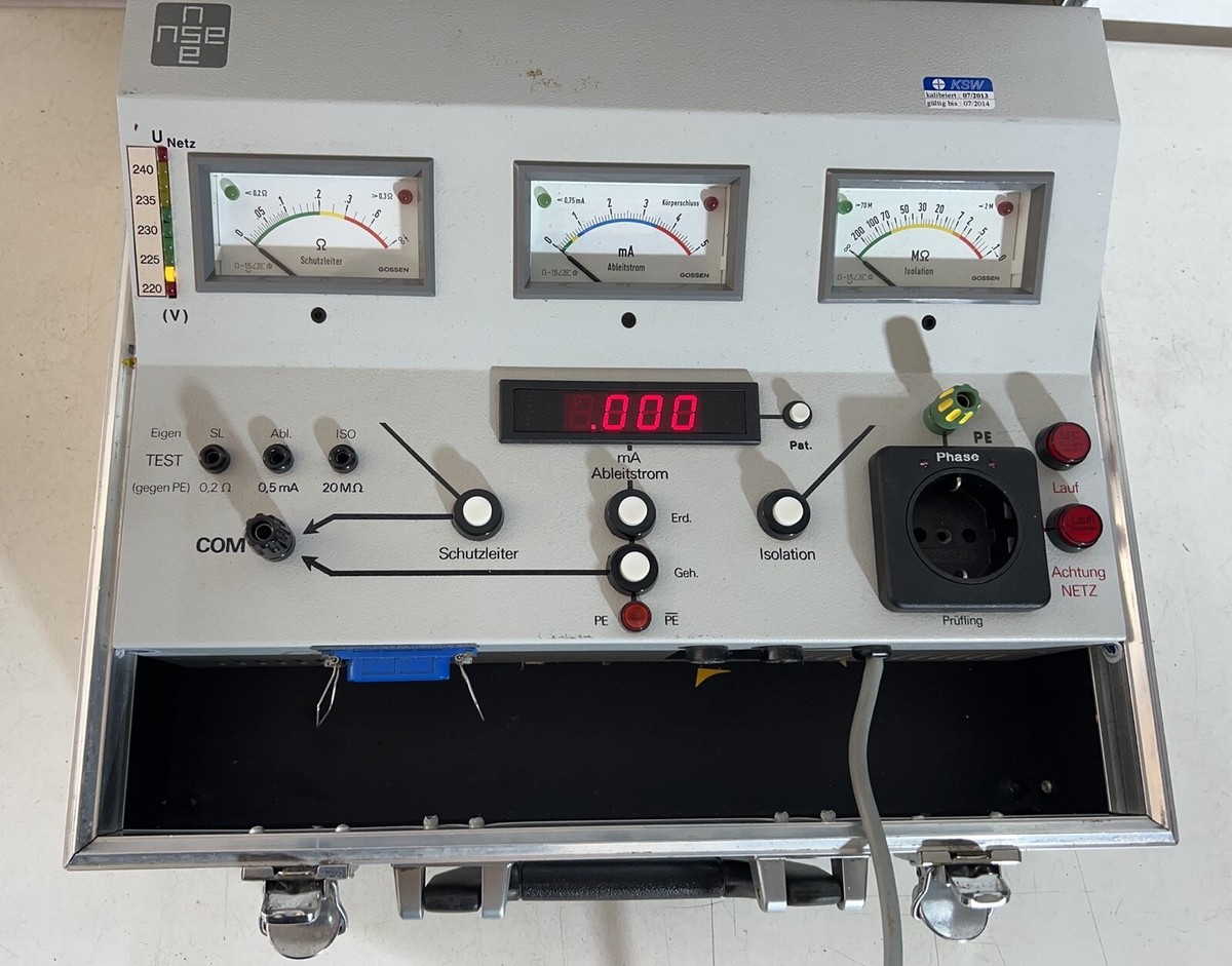 NSE Sicherheitstester Modell NSP 3000 Prüfkoffer für