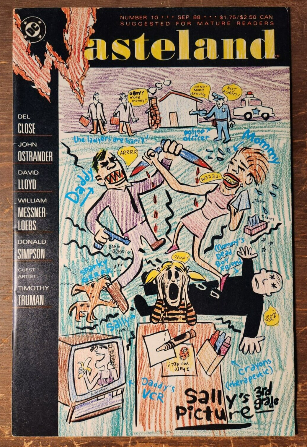 WASTELAND #10 - DC COMICS - SEPT. 1988 - High Grade/Near Mint CHECK IT OUT