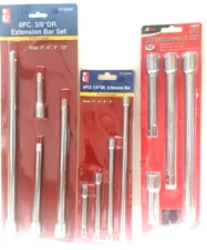 EXTENSION BARS 12pc 1/4" INCH, 3/8" INCH,1/2" INCH DRIVE Extension Bar Set
