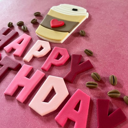 EDIBLe Fondant TAKEAWAY KAFFEE HaPPY BiRTHDay Kuchen ToPPeRS LeTTeRS iCiNG Costa - Bild 8 von 15