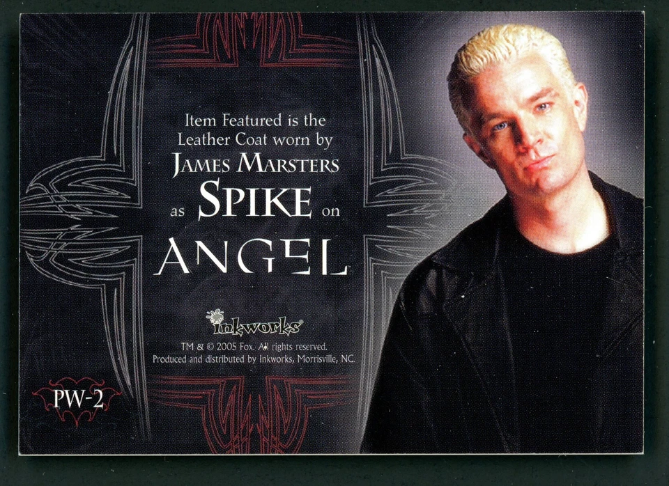 Spike 2005 Inkworks Spike the Complete Story PIECEWORKS PW-2 Costume Card BTVS - Image 2 of 2