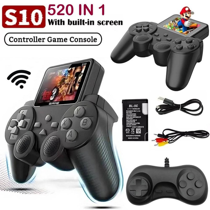 Video Game Console Retro 520 Games TV Player Wireless Handheld Controller