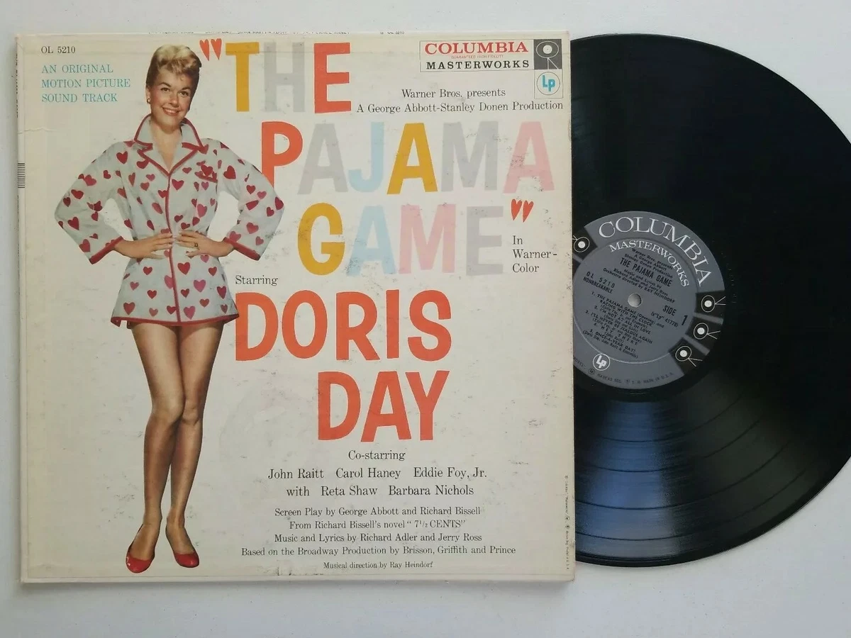Vintage 1957 Soundtrack ~ THE PAJAMA GAME Vinyl Record ~ 6 Eye Mono ~ Doris Day