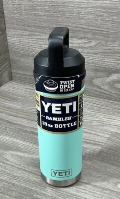 YETI Rambler Seafoam Water Bottle 18 oz with Chug Cap Brand  display picture 1