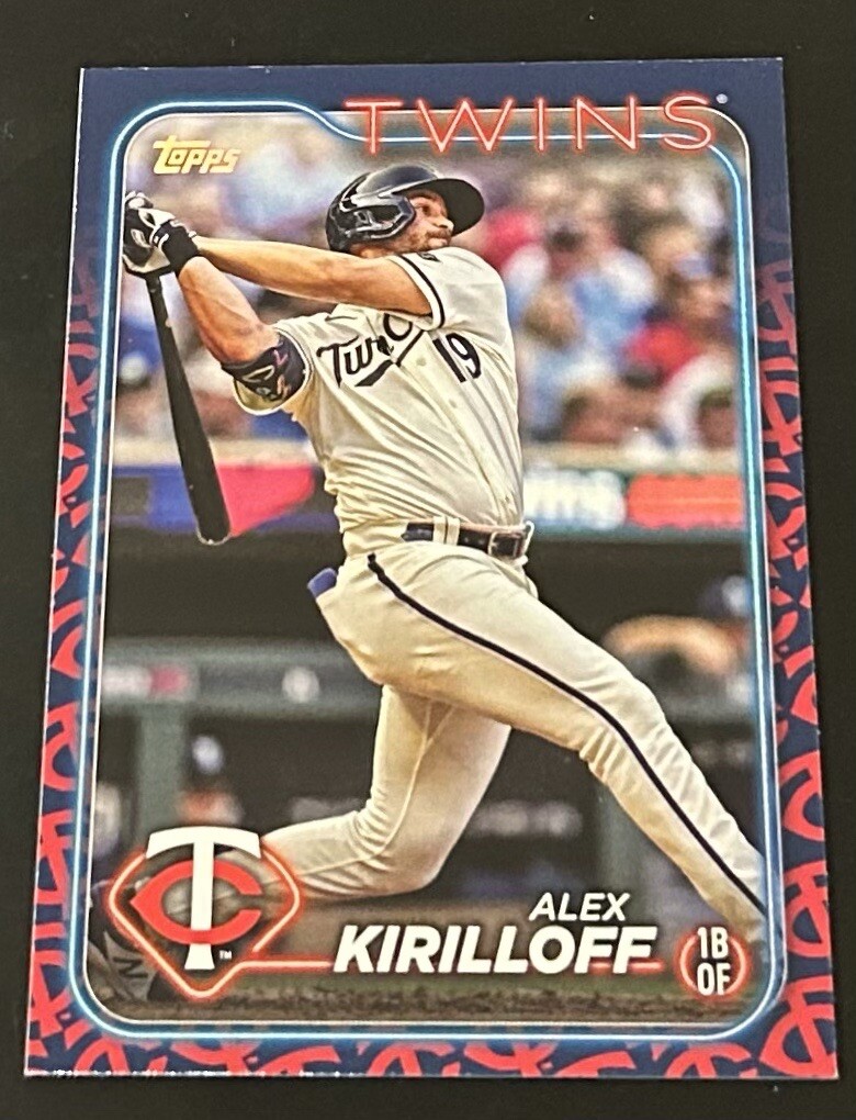 Alex Kirilloff 2024 Topps Series 1 #148 Team Color Border Variation SSP Twins