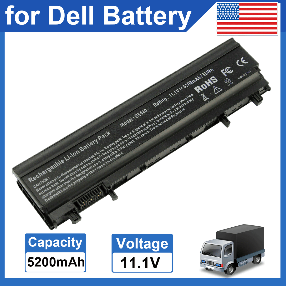 Replacement Battery For Dell Latitude E5440 E5540 VVONF