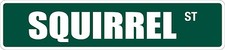  Aluminum Squirrel 4" x 18" Metal Novelty Street Sign SS 3365