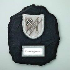 Tablica honorowa / wyróżnienie nagroda honorowa wygląd łupkowy górnictwo z grawerem na życzenie