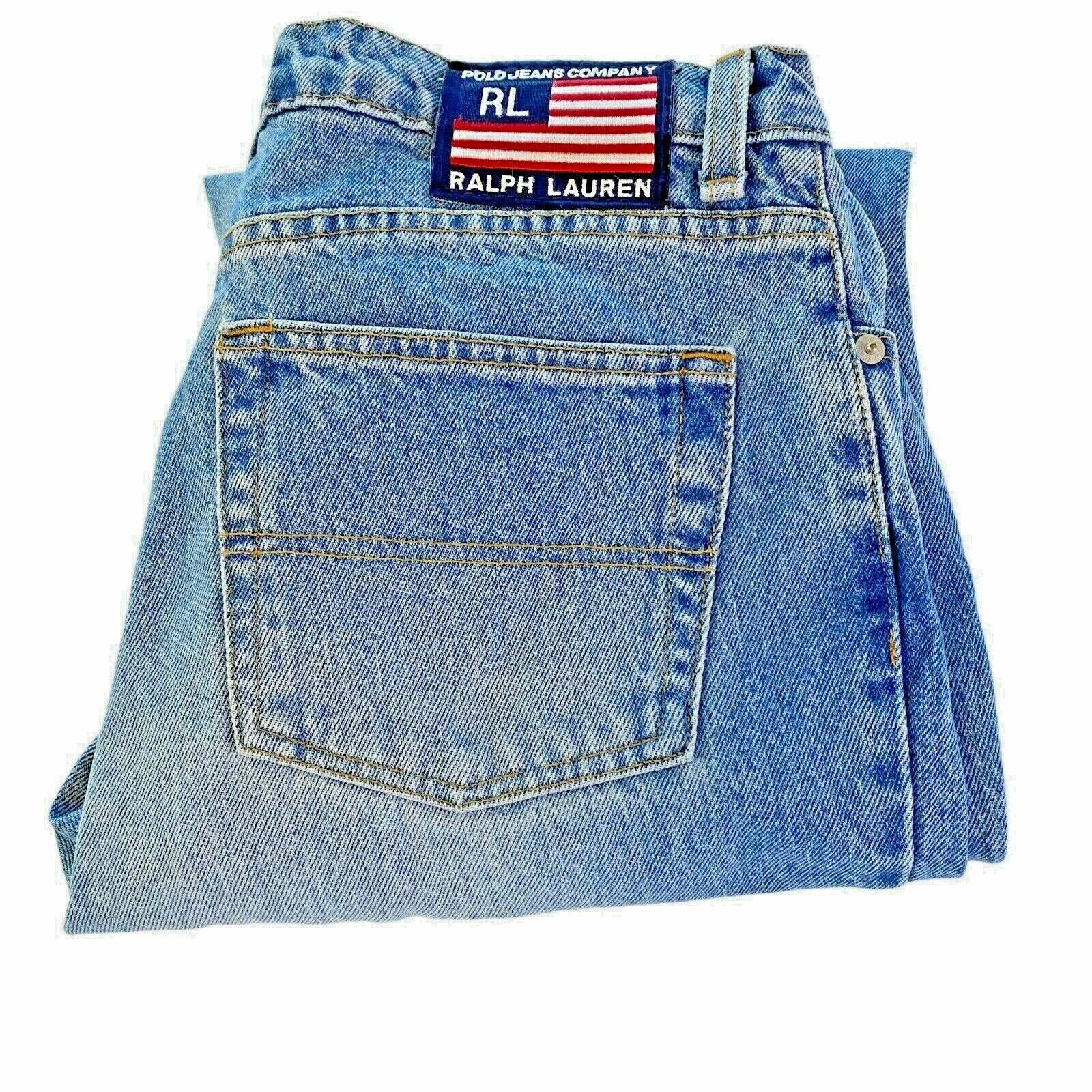 Polo Jeans Company Ralph Lauren Jeans Womens 10x31 Cotton Actual 32 X 31  Flag