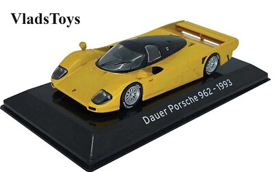 Modèle Réduit Altaya 1/43 - Dauer Porsche 962 Jaune 1993 - Diecast - Neuf