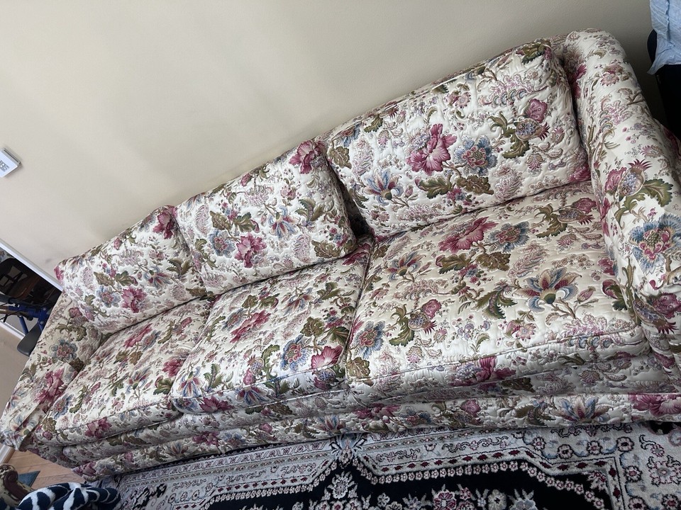 Vintage floral Design sofa eBay