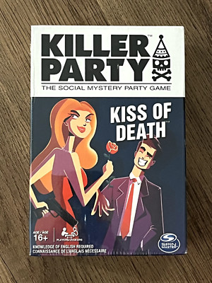 Killer Party KISS OF DEATH - Murder Mystery Party Game Age 16+ NEW SEALED NIB