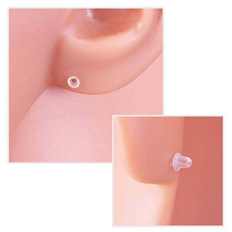 Clear earrings for sports near me deals