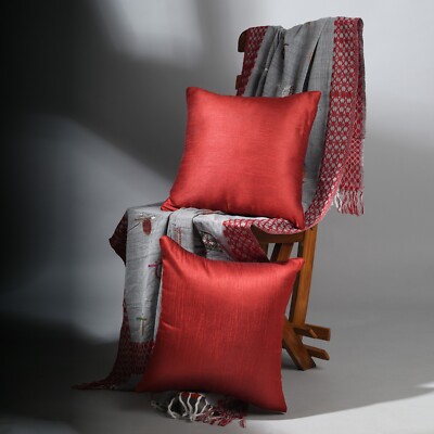 Sofa Bright Red Throw Pillows Couch Pillow Cover 16x16 18x18