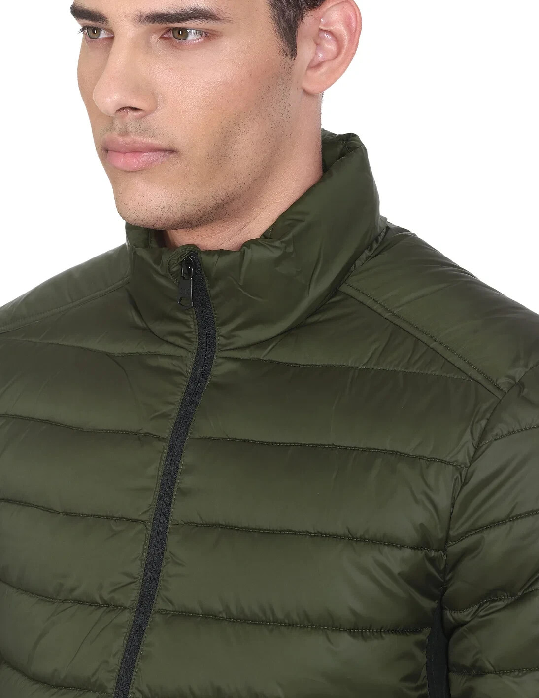 Calvin Klein Men's Dark Green Recycled Polyester Hooded Jacket image 4