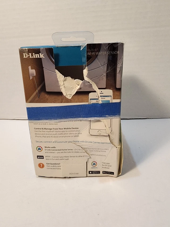 D-Link DCH-S160 Wi-Fi Water Sensor - Flood, Overflow & Leak Detector - Alarm! - Image 3 of 4