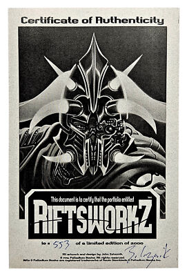 Palladium Books Presents RiftsworkZ Signed Cover Work By John Zeleznik