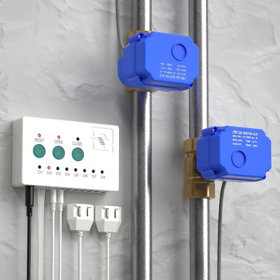 Smart Water Leak Detector with Shutoff Valve & Sensors for Flood Prevention