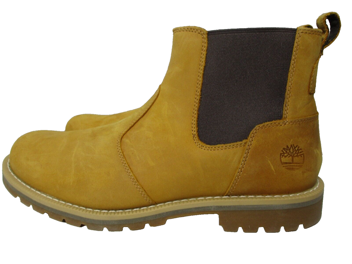 TIMBERLAND MEN\'S 12 REDWOOD FALLS MID CHELSEA BOOT WHEAT NIB Men main image 2