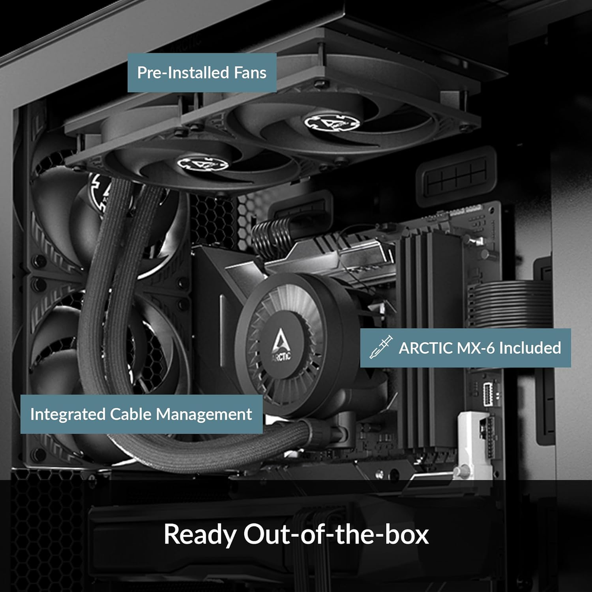 ARCTIC Liquid Freezer III 280 AIO CPU Cooler AMD/Intel, 5 PWM Fans