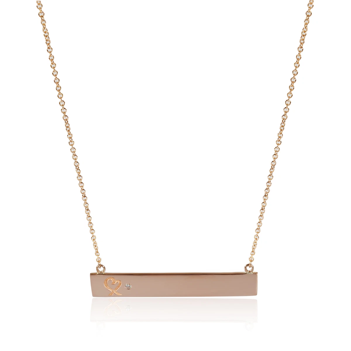 Loving heart bar best sale pendant