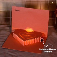 Engagement Card Recording Function Romantic L...