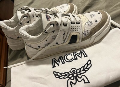 MCM Sneakers Sz 8 MCM Cognac Suede Low Sneakers Size UK8 | eBay main image 3