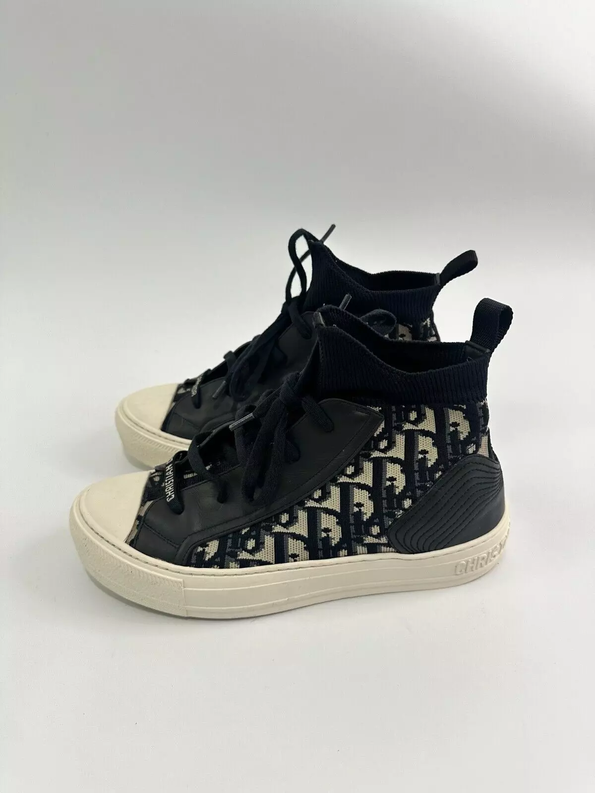 Baskets mi haut femme Christian Dior tricot technique oblique Walk'n Dior taille 37