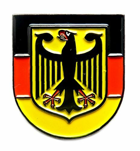 U24 Europa Pin Mit Deutschland Adler – Flaggen-Anstecker 15x23 Mm Aus Metall & Acryl