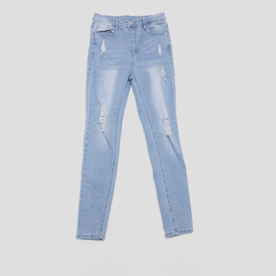 Jeans Skinny Shein Shein Womens Size Blue Skinny Distressed Medium