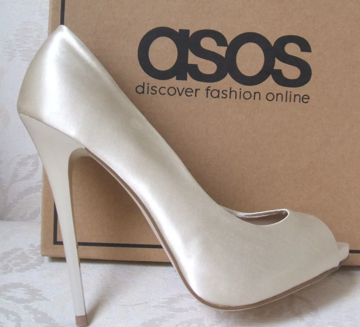 Ladies ASOS Brown Skyscraper High Platform Stiletto Heels Shoes Size UK 5 |  eBay