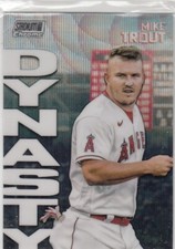 2022 Stadium Club Chrome Insert Dynasty Wave Refractor MIKE TROUT #2A Angels
